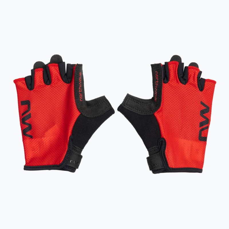 Men's cycling gloves Northwave Active Short Finger radiant red 2