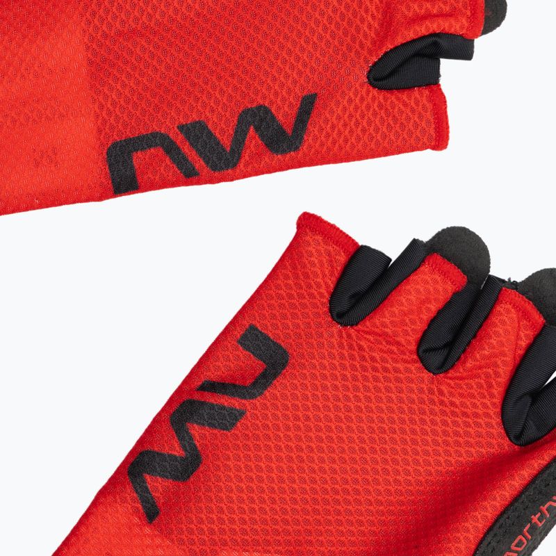 Men's cycling gloves Northwave Active Short Finger radiant red 4