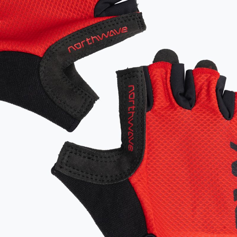 Men's cycling gloves Northwave Active Short Finger radiant red 5