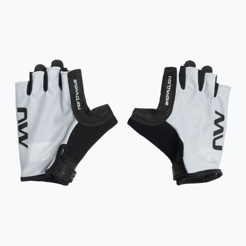 Men's Northwave Active Short Finger cycling gloves light grey 2