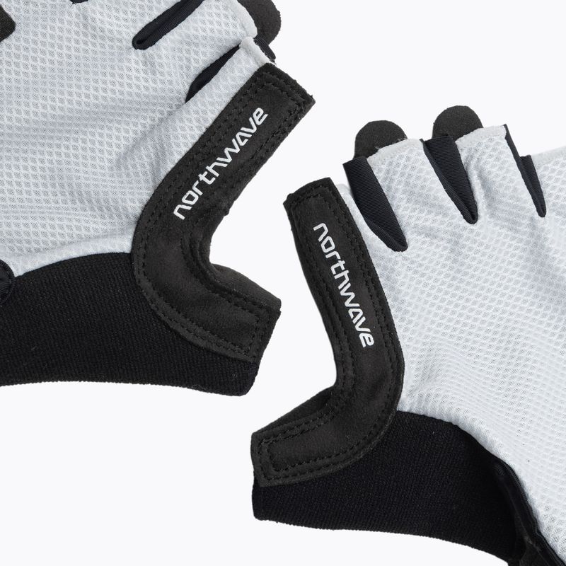 Men's Northwave Active Short Finger cycling gloves light grey 4