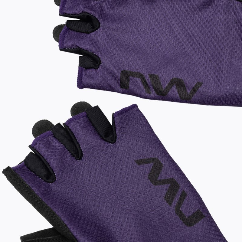 Women's cycling gloves Northwave Active Short Finger dark purple 4