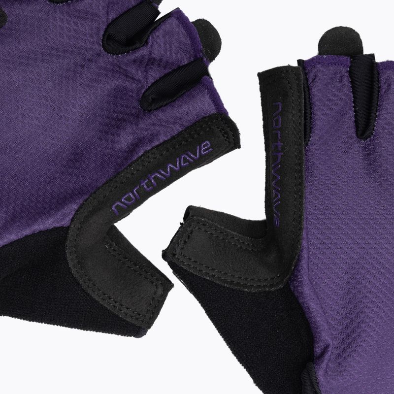 Women's cycling gloves Northwave Active Short Finger dark purple 5