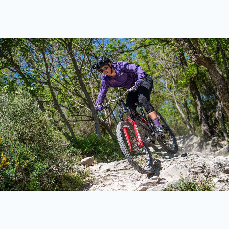 Men's Northwave Edge 2 cycling longsleeve dark purple/orange 3