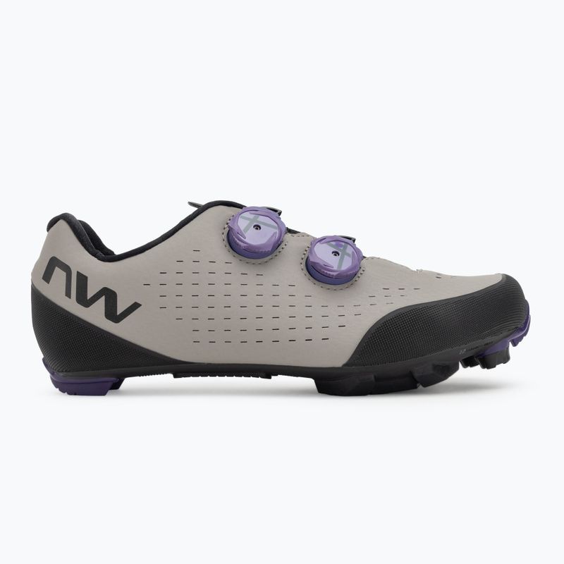 Men's MTB cycling shoes Northwave Rebel 3 sand/dark purple 2