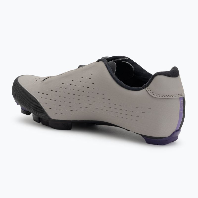 Men's MTB cycling shoes Northwave Rebel 3 sand/dark purple 3