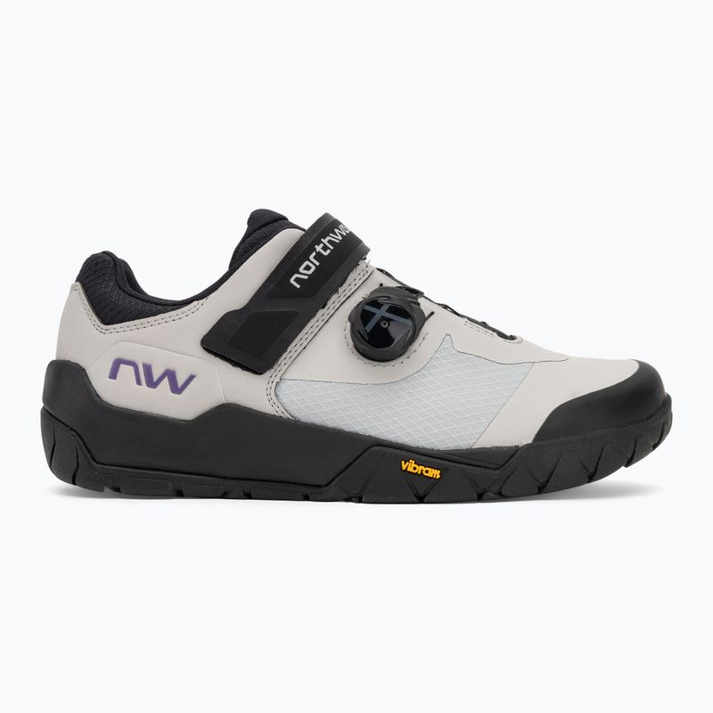 Men's MTB cycling shoes Northwave Overland Plus light grey/dark purple 2