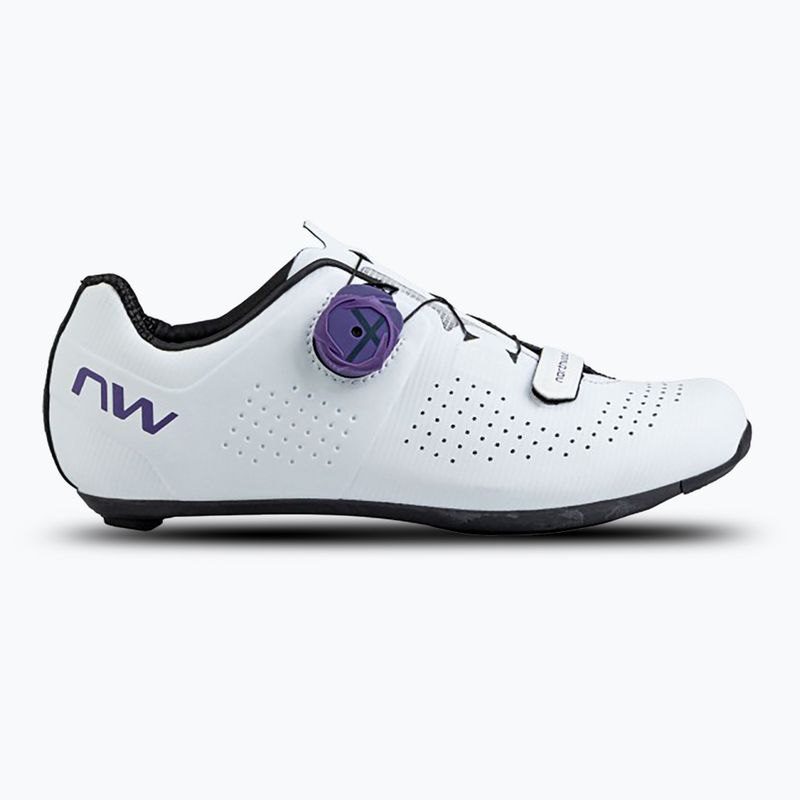 Northwave Storm Carbon white/dark purple women's road shoes 8