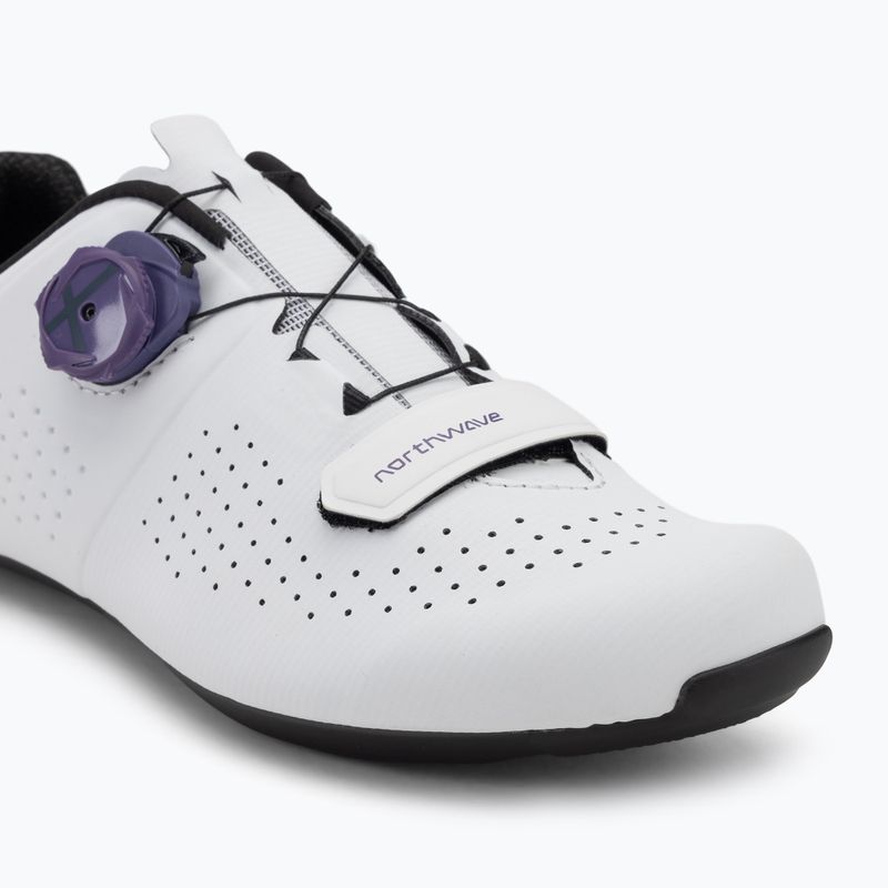 Northwave Storm Carbon white/dark purple women's road shoes 7