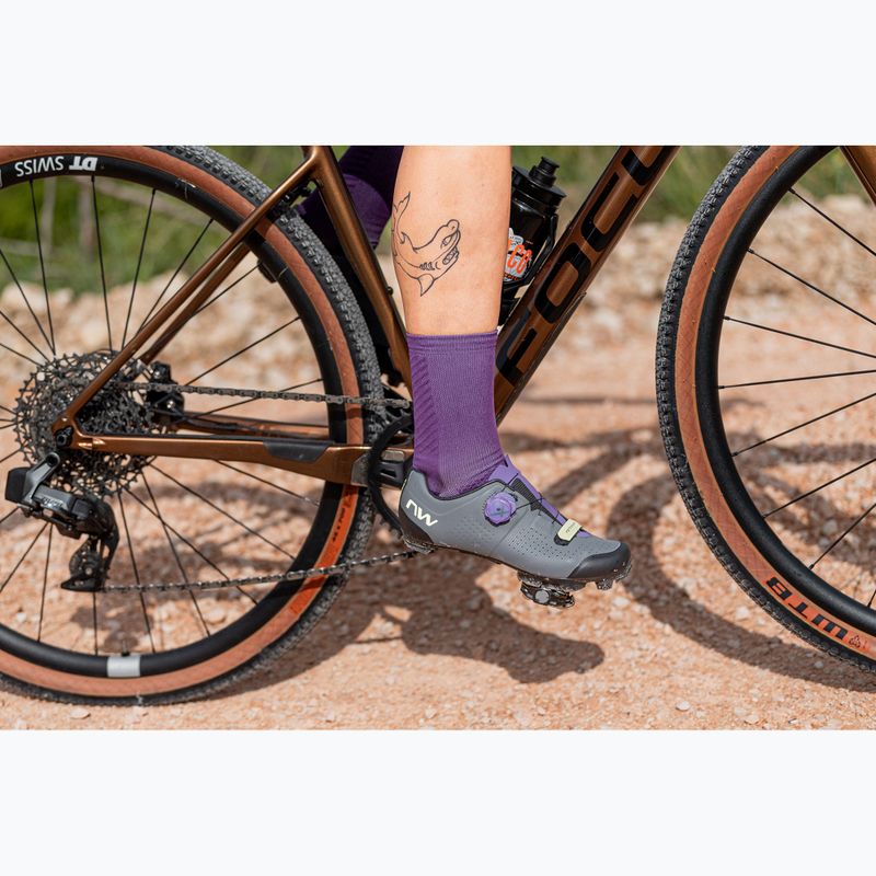 Women's MTB cycling shoes Northwave Razer dark grey/dark purple 5