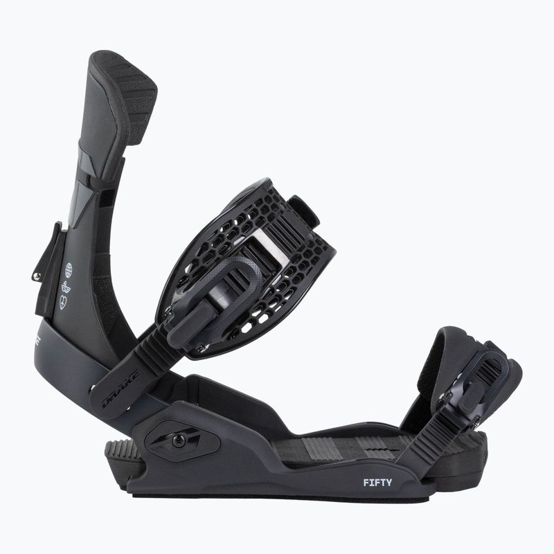 Men's snowboard bindings Drake Fifty black 2
