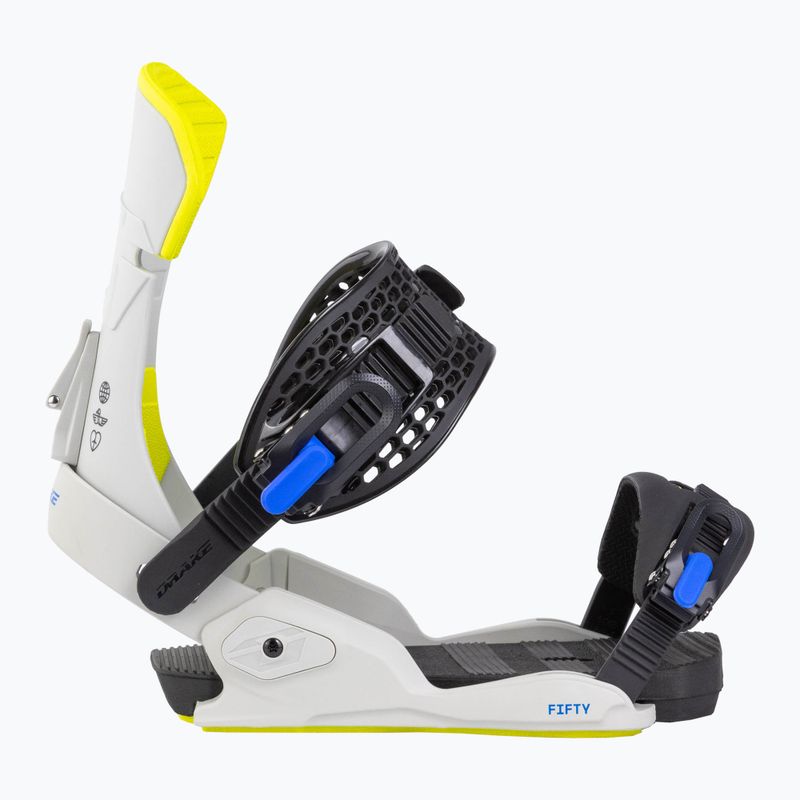 Men's snowboard bindings Drake Fifty grey/lime 2