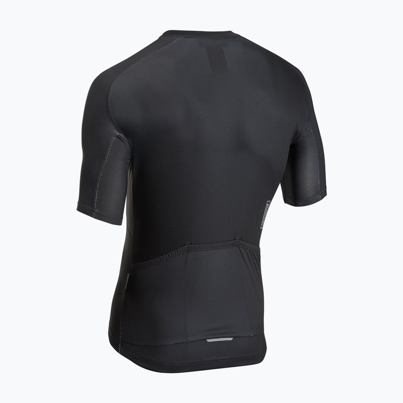 Men's cycling jersey Northwave Force Evo black/light grey 2