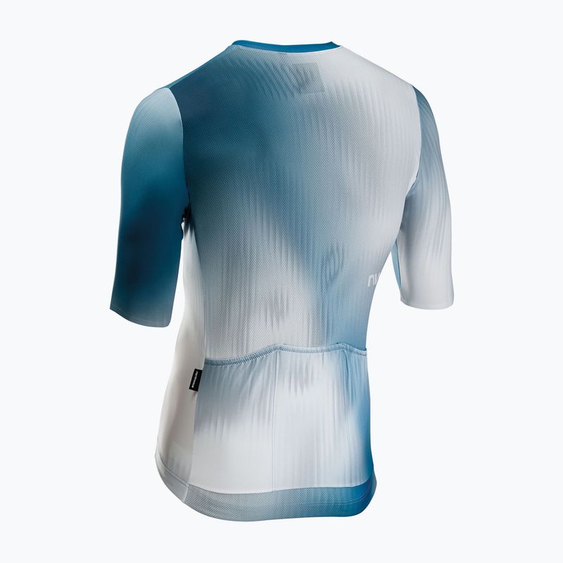 Men's cycling jersey Northwave Blade white/blue 2