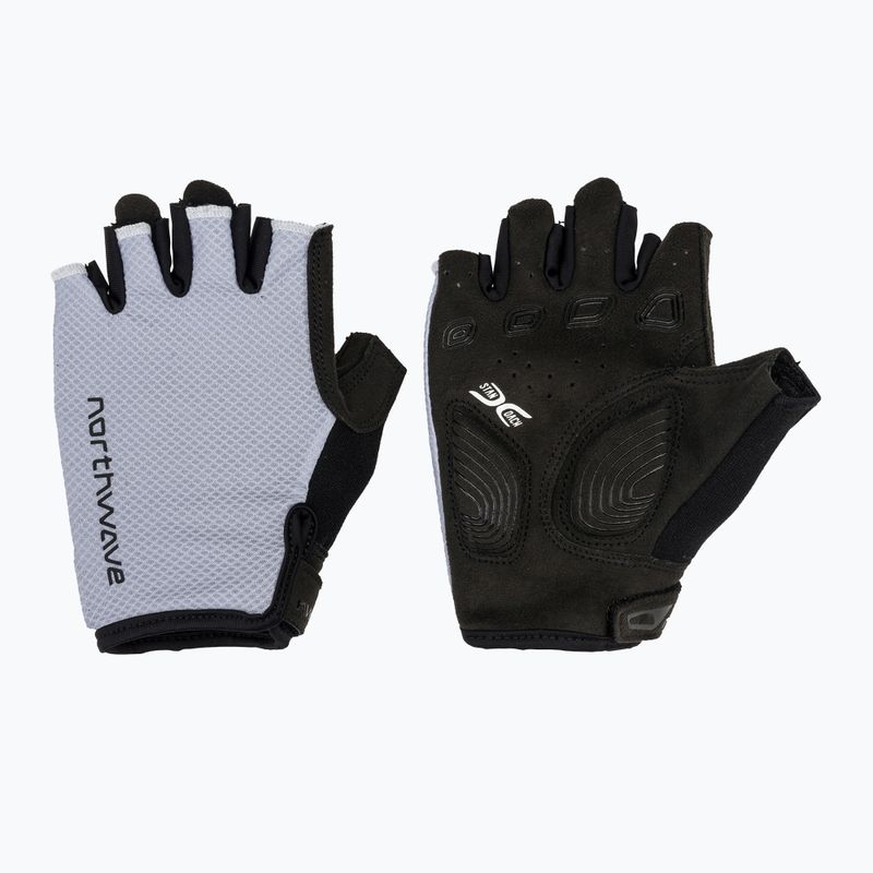 Men's cycling gloves Northwave Active Max Short Finger ice grey