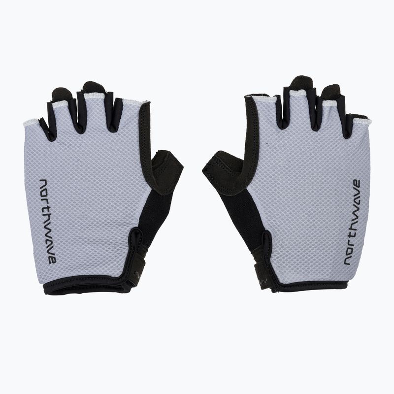 Men's cycling gloves Northwave Active Max Short Finger ice grey 2