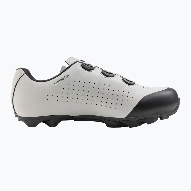 Men's cycling shoes MTB Northwave Scorpius Plus light grey/black 2