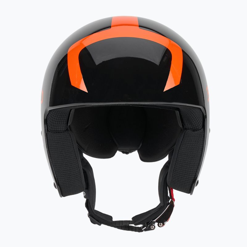 Children's ski helmet Briko Vulcano FIS 6.8 JR shiny black/orange 2