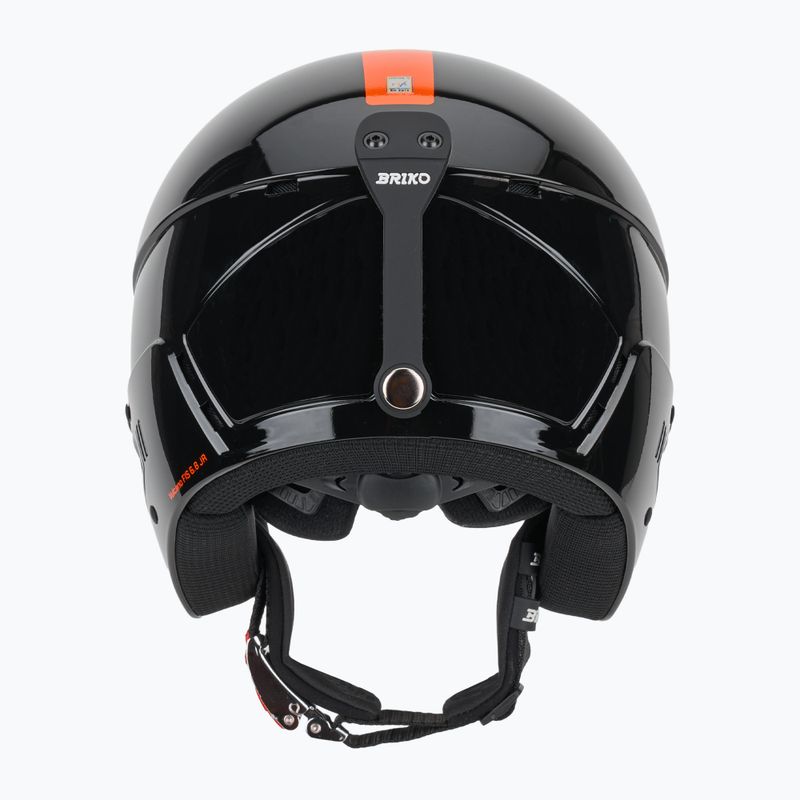 Children's ski helmet Briko Vulcano FIS 6.8 JR shiny black/orange 3