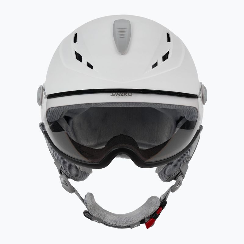 Ski helmet Briko Chione Visor Photo matt white 2