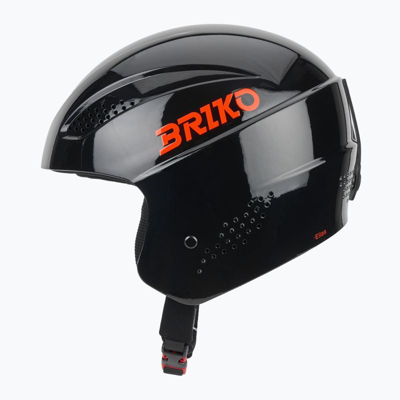 Children's ski helmet Briko Elias Jr shiny black/orange 3