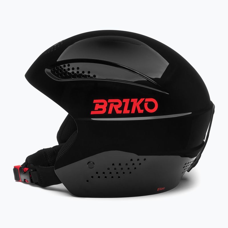 Kids' ski helmet Briko Elias Jr shiny black/orange