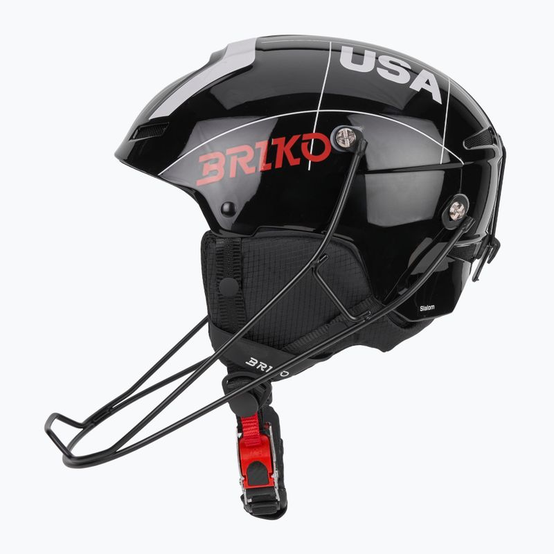 Ski helmet Briko Slalom 2.0 USA shiny black/white/cardinal red 4