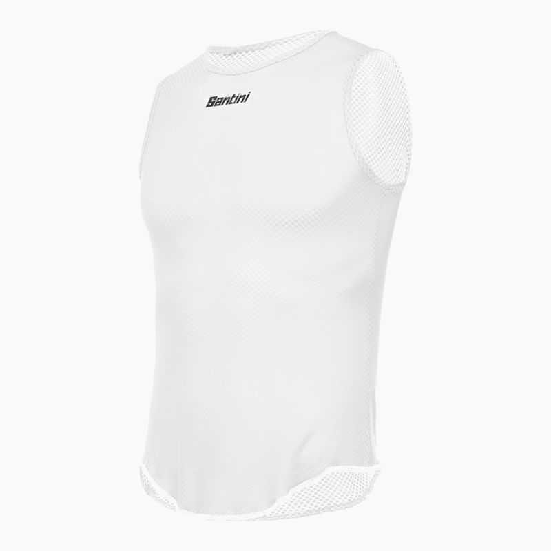 Men's Santini Sleeveless Baselayer Lieve cycling jersey white BM002GLLLIEVEBIXS 6