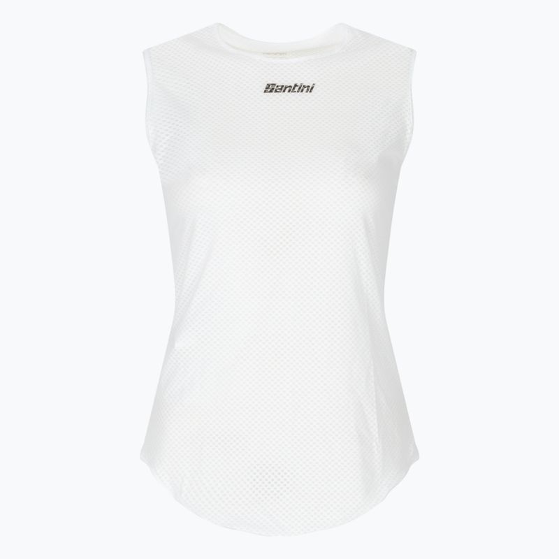 Men's Santini Sleeveless Baselayer Lieve cycling jersey white BM002GLLLIEVEBIXS