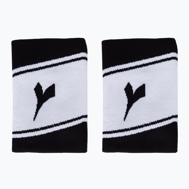 Diadora Wide Logo wrist wraps 2 pcs white and black 103.175650 2