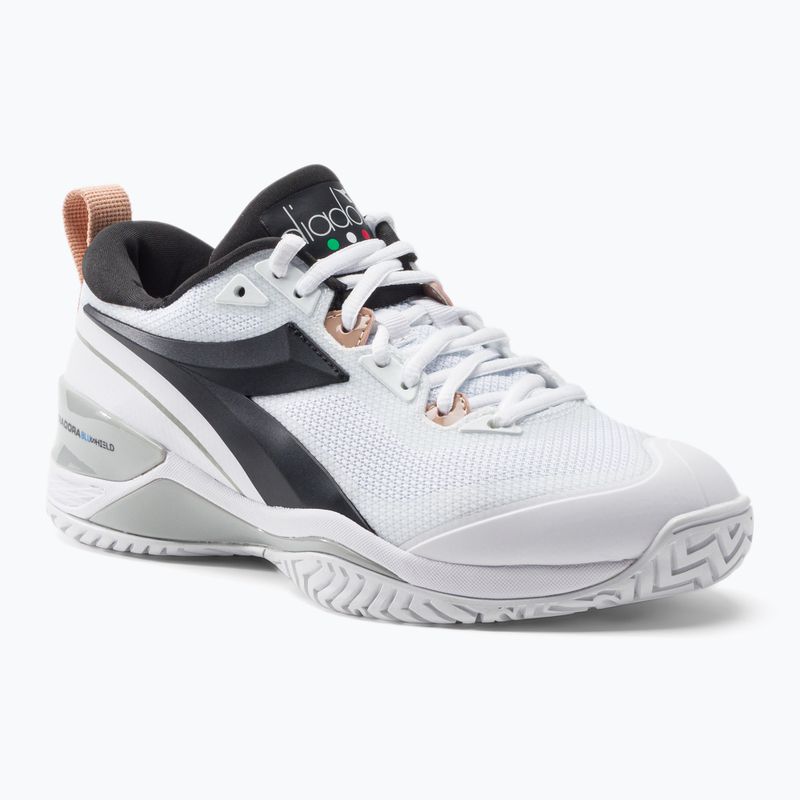 Women's tennis shoes Diadora Speed Blushield 5 AG white and black DD-101.176941