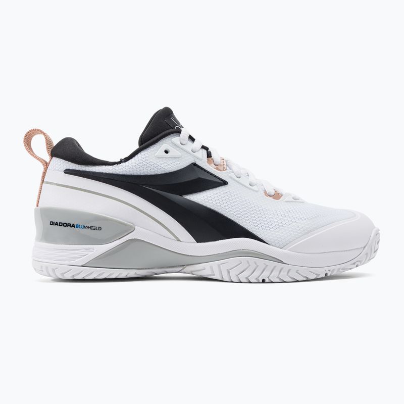 Women's tennis shoes Diadora Speed Blushield 5 AG white and black DD-101.176941 2