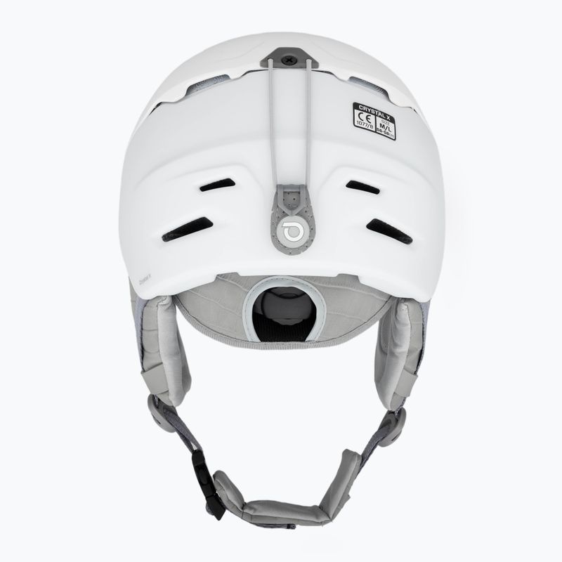 Briko Crystal X women's ski helmet matt pearl white 3