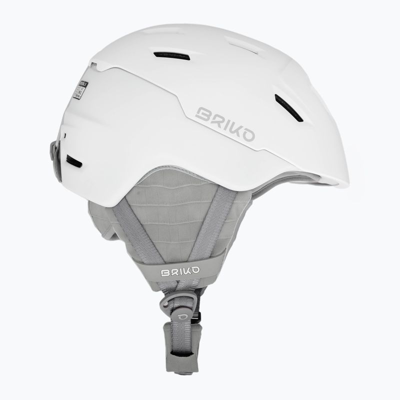 Briko Crystal X women's ski helmet matt pearl white 4