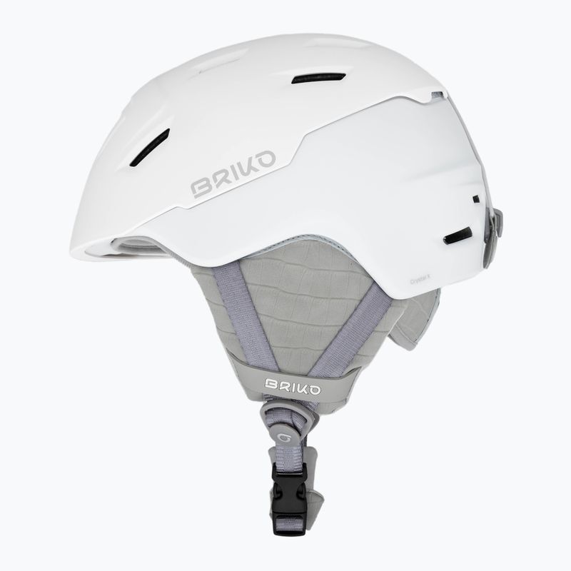 Briko Crystal X women's ski helmet matt pearl white 5