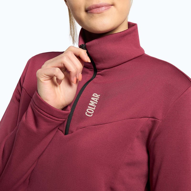 Women's Colmar fleece sweatshirt maroon 9334-5WU 5
