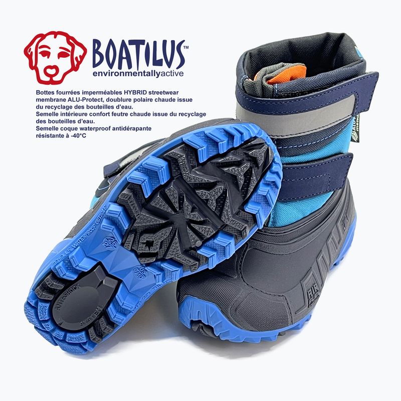 Children's snow boots Boatilus Hybrid Sport 2 Velcro cobalt 9