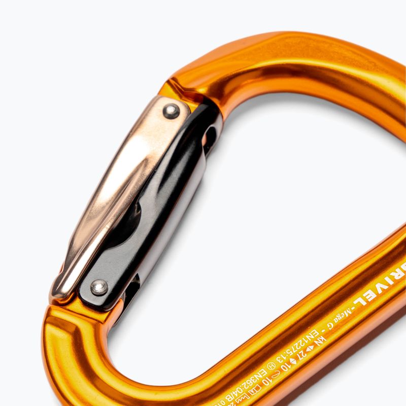 Grivel K6G Mega Twin Gate carabiner orange RSK6G 3