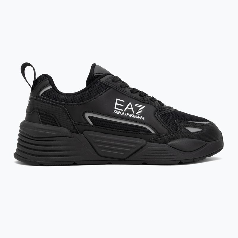Shoes EA7 Emporio Armani Ace Runner New triple black / silver 2