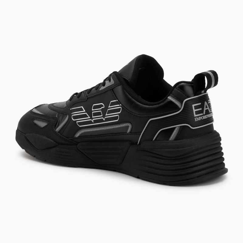 Shoes EA7 Emporio Armani Ace Runner Special triple black / silver 3