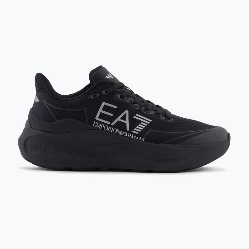 Shoes EA7 Emporio Armani Wave Cracking full black / silver 8