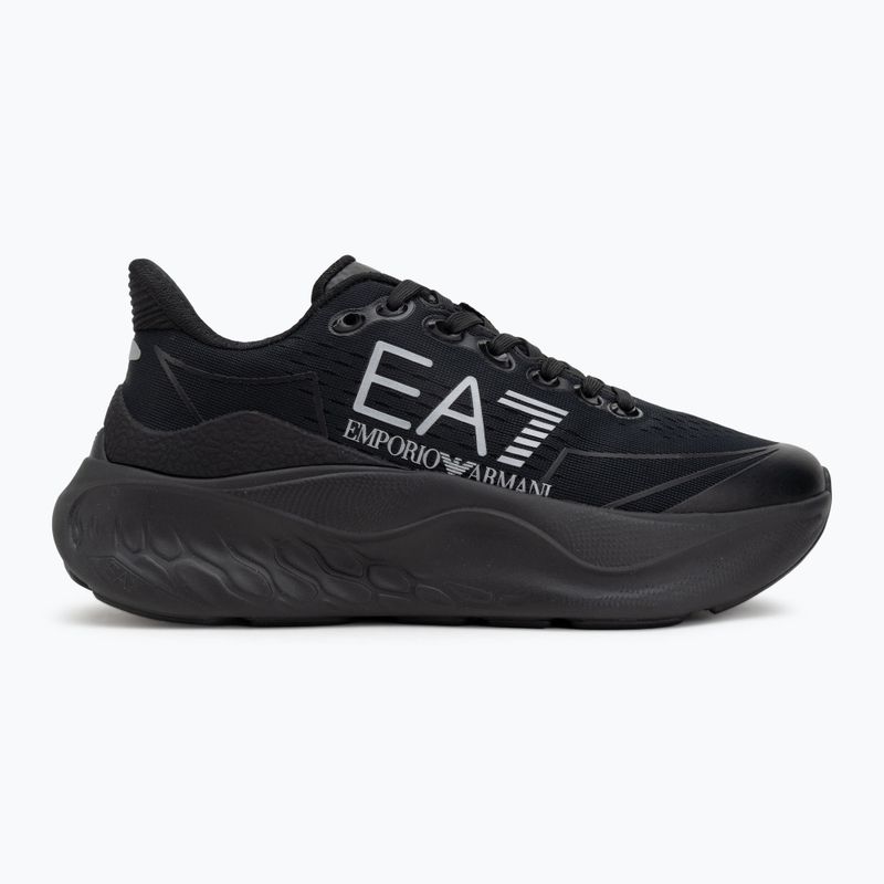 Shoes EA7 Emporio Armani Wave Cracking full black / silver 2