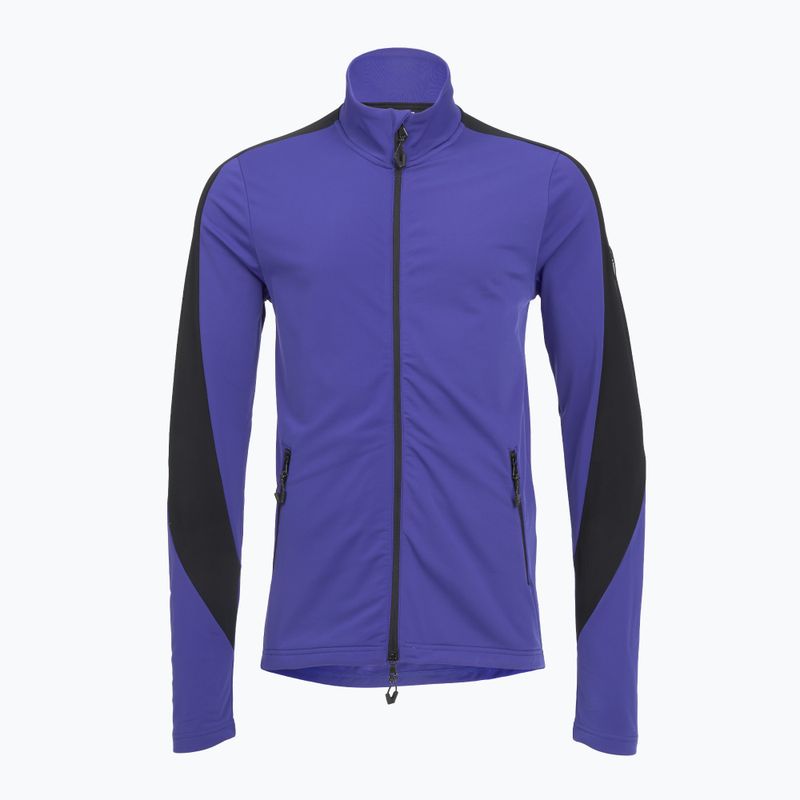 Men's sweatshirt EA7 Emporio Armani Ski Kitzbuhel Power Stretch Colorblock T-Top Fz clematis blue