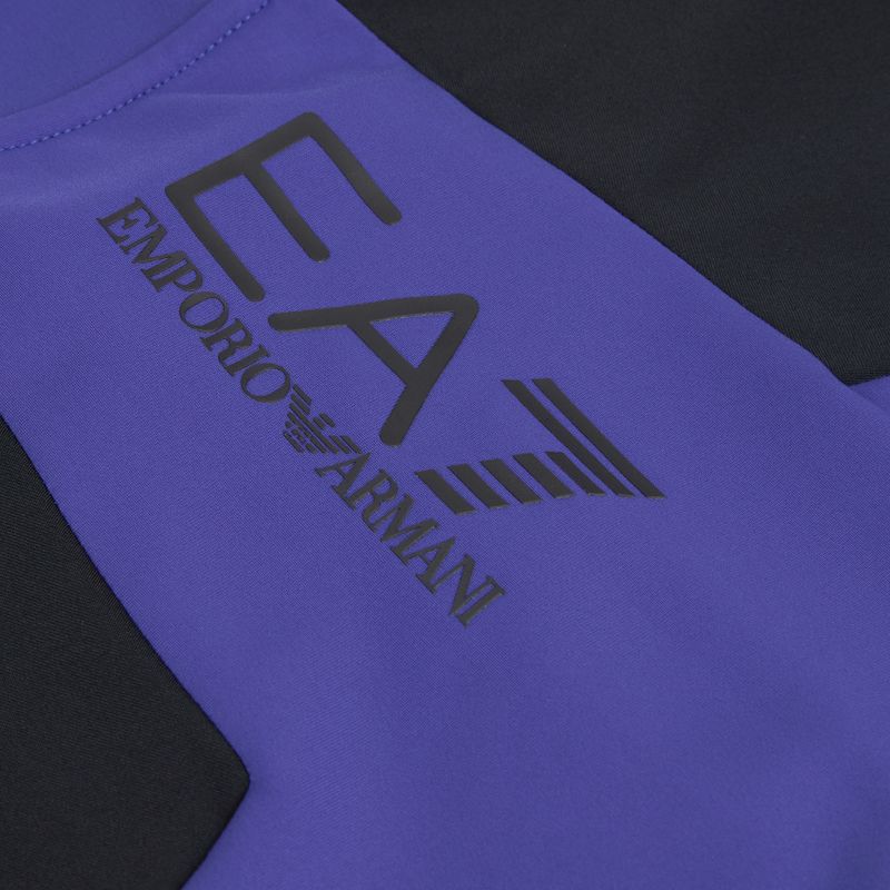 Men's sweatshirt EA7 Emporio Armani Ski Kitzbuhel Power Stretch Colorblock T-Top Fz clematis blue 3