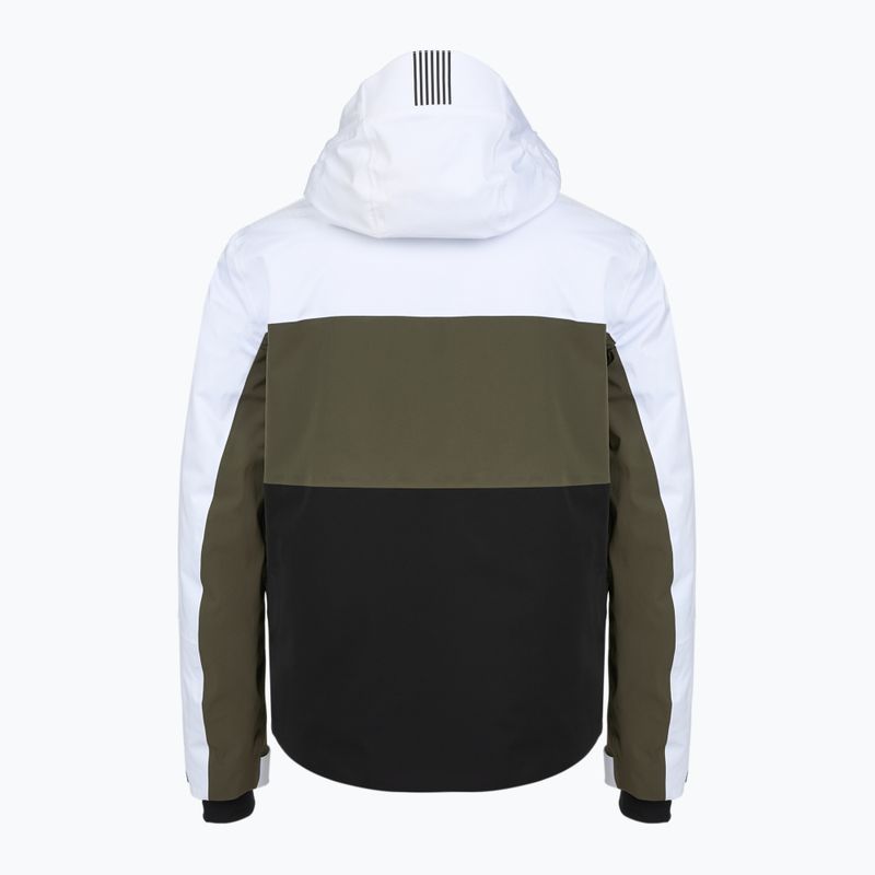Men's ski jacket EA7 Emporio Armani Ski Kitzbuhel Protectum7 Colorblock white / black / grape leaf 2