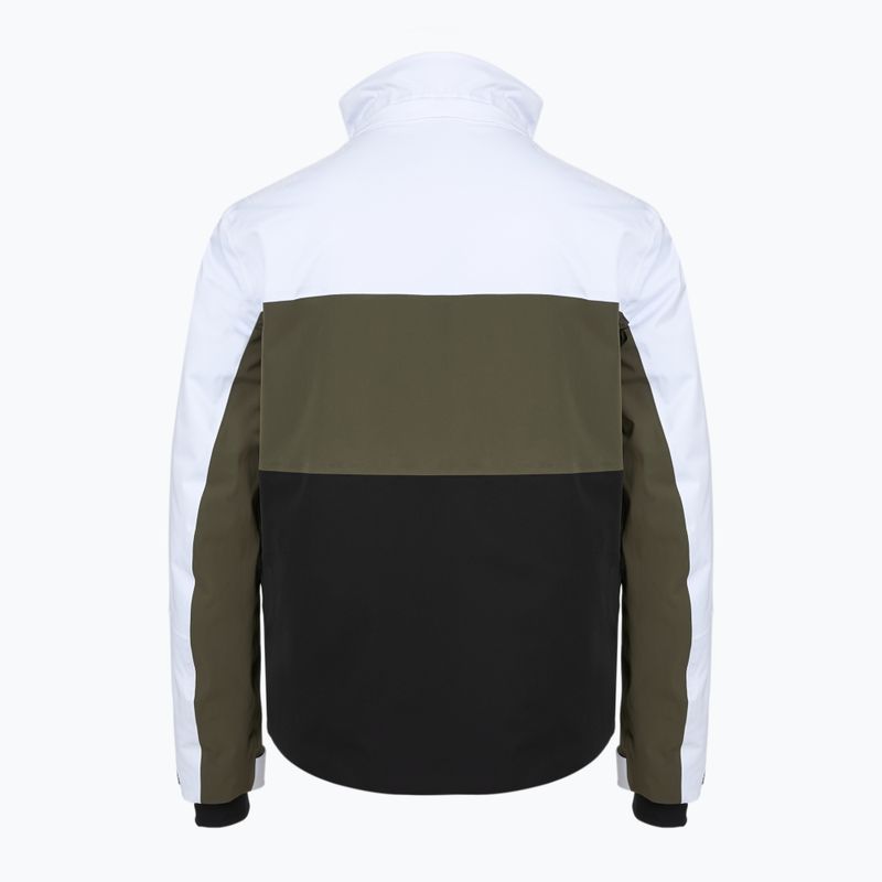 Men's ski jacket EA7 Emporio Armani Ski Kitzbuhel Protectum7 Colorblock white / black / grape leaf 7