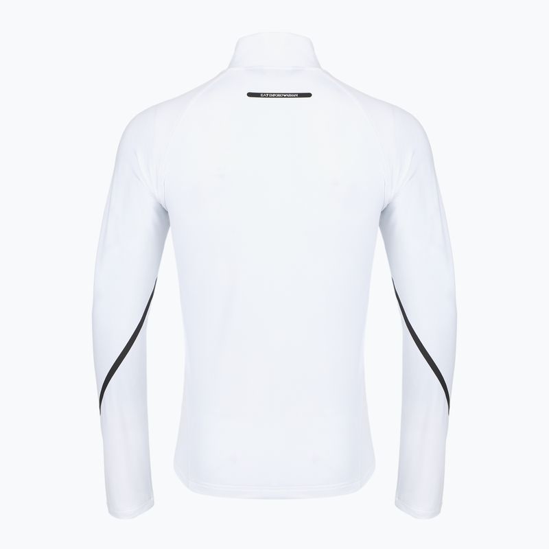 Men's sweatshirt EA7 Emporio Armani Ski Cortina Powerstretch Fz white 2