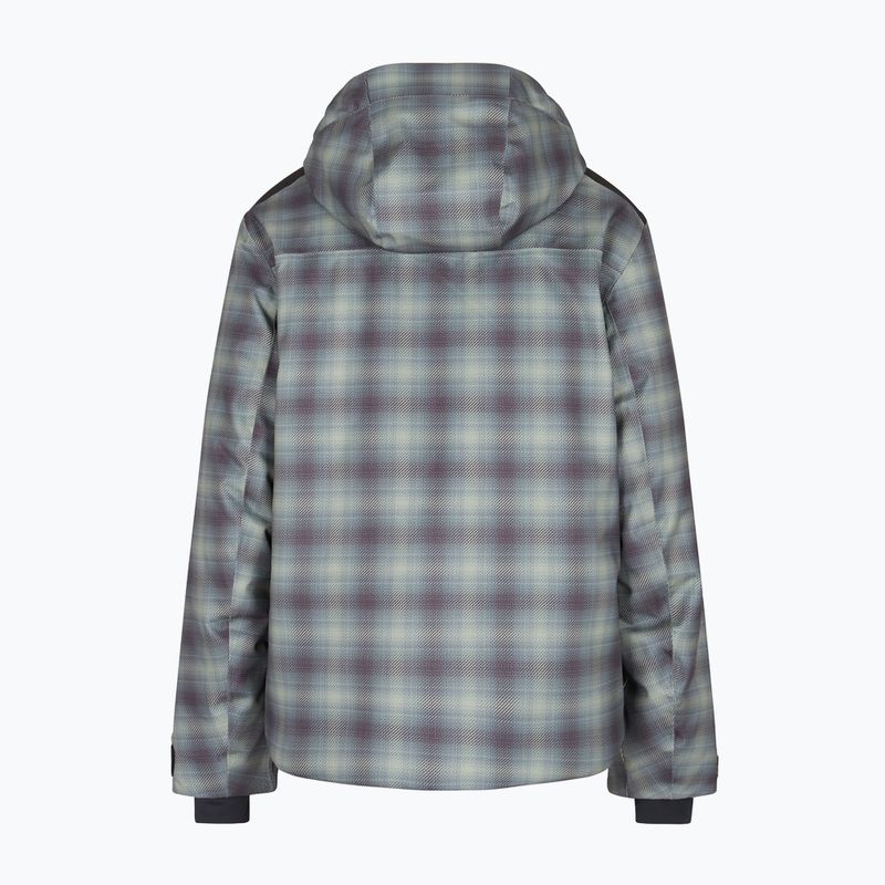 Men's ski jacket EA7 Emporio Armani Ski St. Moritz Fashion fancy green check 2