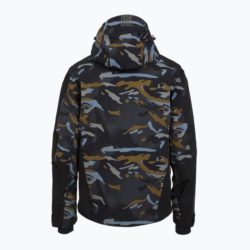 Men's ski jacket EA7 Emporio Armani Ski Kitzbuhel Protectum7 Graphic brown camou 2