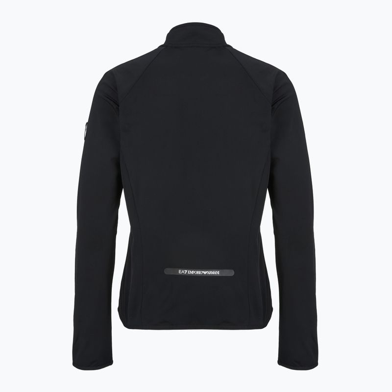 Women's ski sweatshirt EA7 Emporio Armani Ski Cortina Powerstretch Fz black 2